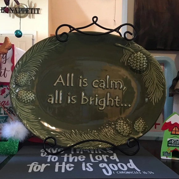 Other - NWOB Large Christmas Ceramic Display or Platter